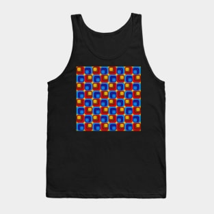 retro 1950's style geometrical pattern Tank Top